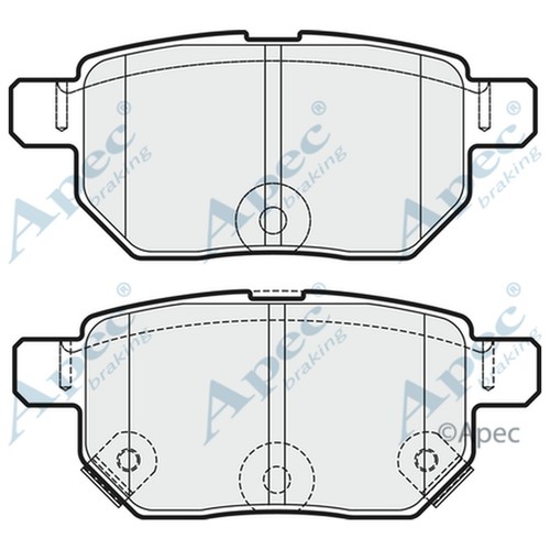 Brake pads set - pads, lexus