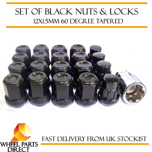 Black wheel nuts - nuts, &