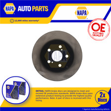 2x Brake Discs Pair Solid fits